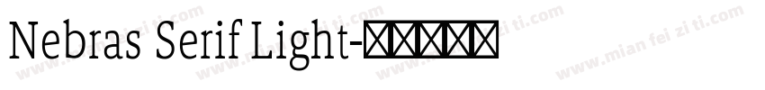 Nebras Serif Light字体转换